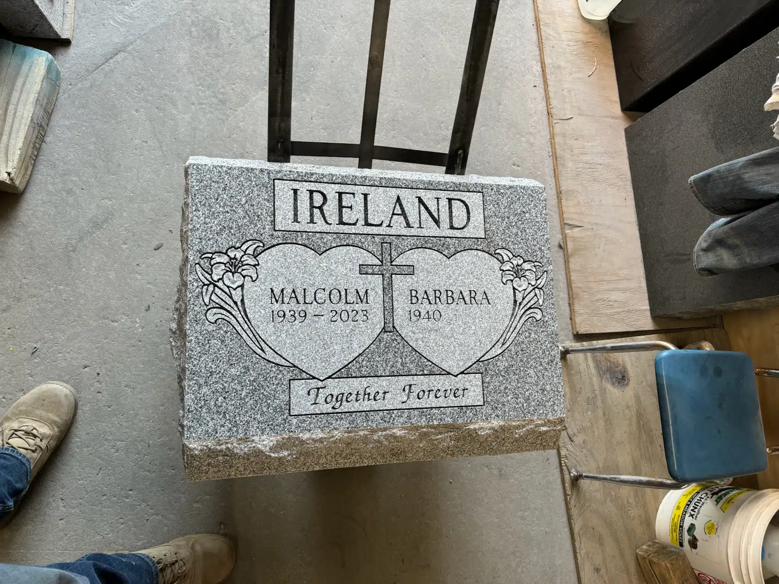 granite Engraving Service hand-carved by Grave Engraving Guide in NJ — image 3